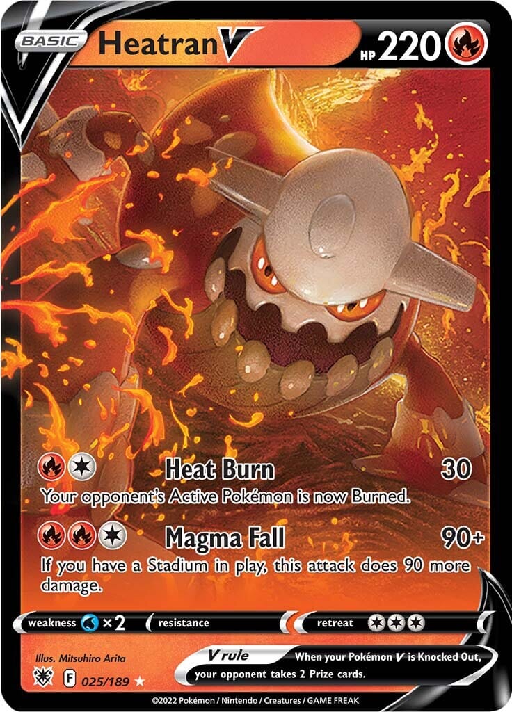 Heatran V (025/189) [Sword & Shield: Astral Radiance] Pokemon Single Pokémon  | Multizone: Comics And Games