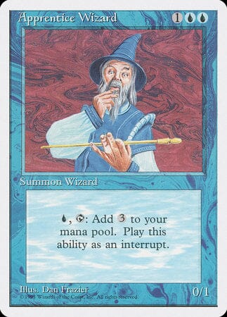 Apprentice Wizard [Fourth Edition] MTG Single Magic: The Gathering  | Multizone: Comics And Games