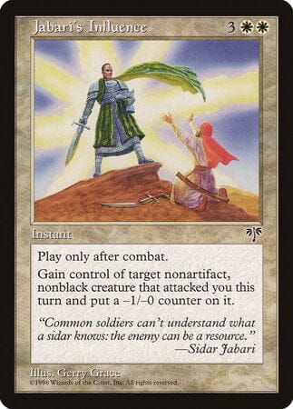 Jabari's Influence [Mirage] MTG Single Magic: The Gathering  | Multizone: Comics And Games