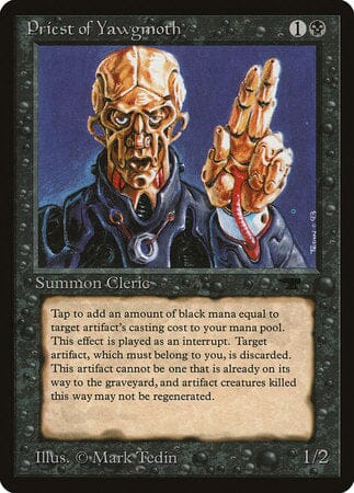 Priest of Yawgmoth [Antiquities] MTG Single Magic: The Gathering  | Multizone: Comics And Games