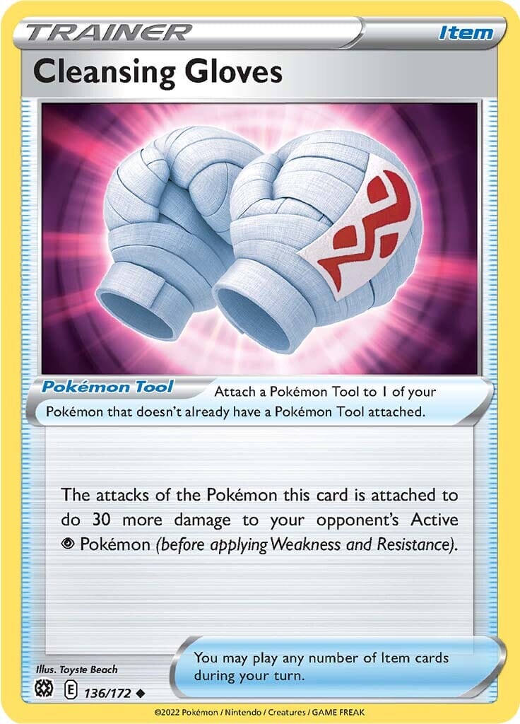 Cleansing Gloves (136/172) [Sword & Shield: Brilliant Stars] Pokemon Single Pokémon  | Multizone: Comics And Games