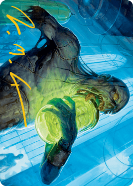 Larder Zombie Art Card (Gold-Stamped Signature) [Innistrad: Midnight Hunt Art Series] MTG Single Magic: The Gathering  | Multizone: Comics And Games
