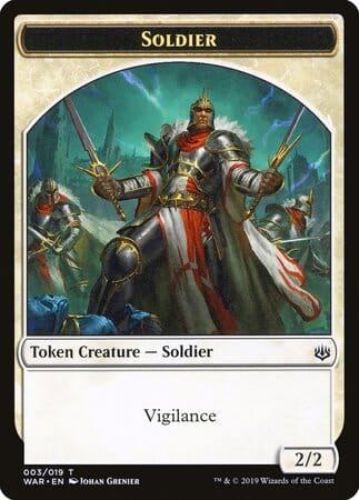 Soldier Token [War of the Spark Tokens] MTG Single Magic: The Gathering  | Multizone: Comics And Games