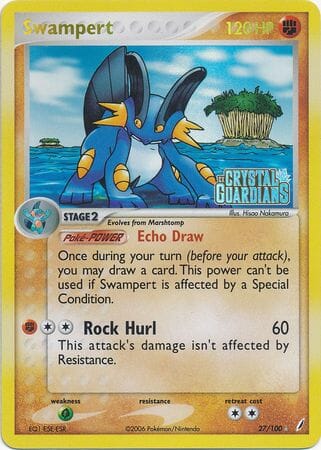 Swampert (27/100) (Stamped) [EX: Crystal Guardians] Pokemon Single Pokémon  | Multizone: Comics And Games