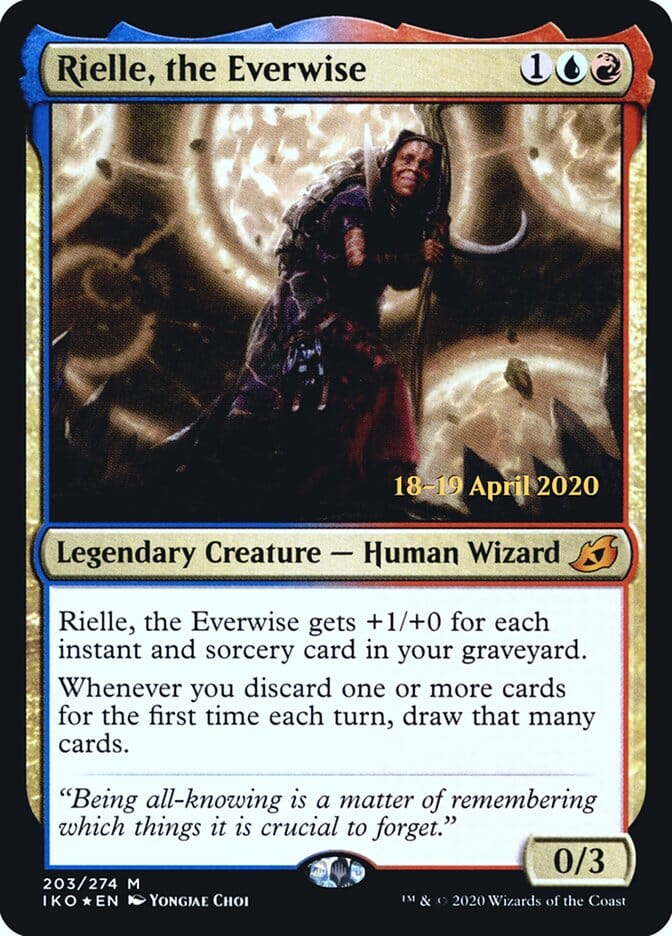 Rielle, the Everwise [Ikoria: Lair of Behemoths Prerelease Promos] MTG Single Magic: The Gathering  | Multizone: Comics And Games