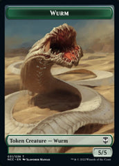 Elf Warrior // Wurm Double-sided Token [Streets of New Capenna Commander Tokens] MTG Single Magic: The Gathering  | Multizone: Comics And Games