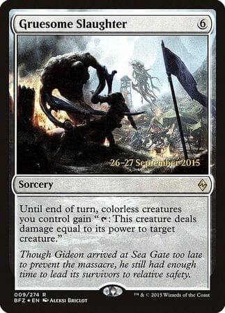 Gruesome Slaughter [Battle for Zendikar Promos] MTG Single Magic: The Gathering  | Multizone: Comics And Games