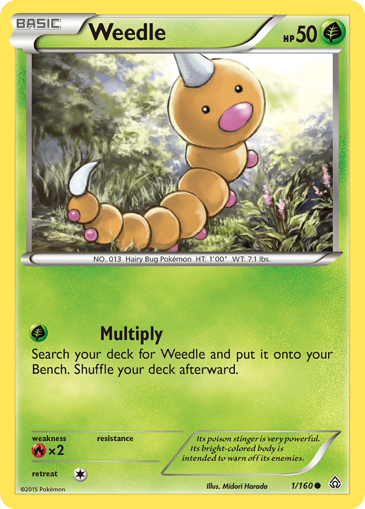 Weedle (1/160) [XY: Primal Clash] Pokemon Single Pokémon  | Multizone: Comics And Games
