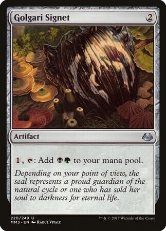 Golgari Signet [Modern Masters 2017] MTG Single Magic: The Gathering  | Multizone: Comics And Games
