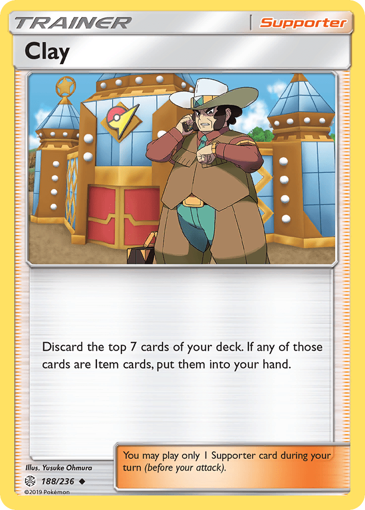 Clay (188/236) [Sun & Moon: Cosmic Eclipse] Pokemon Single Pokémon  | Multizone: Comics And Games