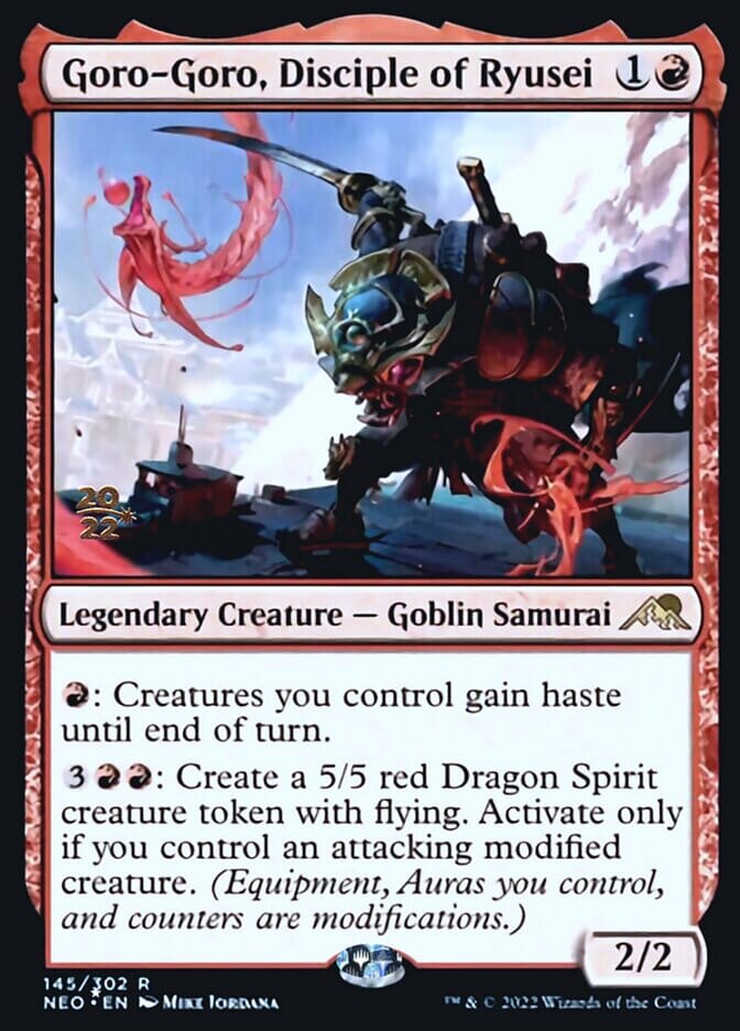 Goro-Goro, Disciple of Ryusei [Kamigawa: Neon Dynasty Prerelease Promos] MTG Single Magic: The Gathering  | Multizone: Comics And Games