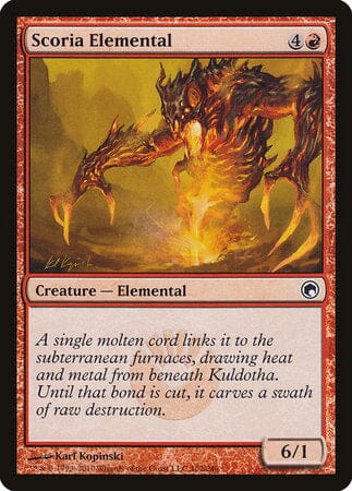 Scoria Elemental [Scars of Mirrodin] MTG Single Magic: The Gathering  | Multizone: Comics And Games