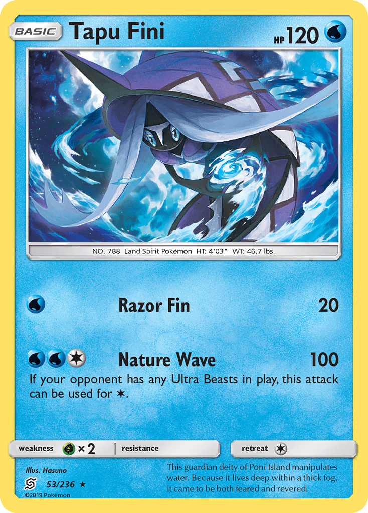 Tapu Fini (53/236) [Sun & Moon: Unified Minds] Pokemon Single Pokémon  | Multizone: Comics And Games