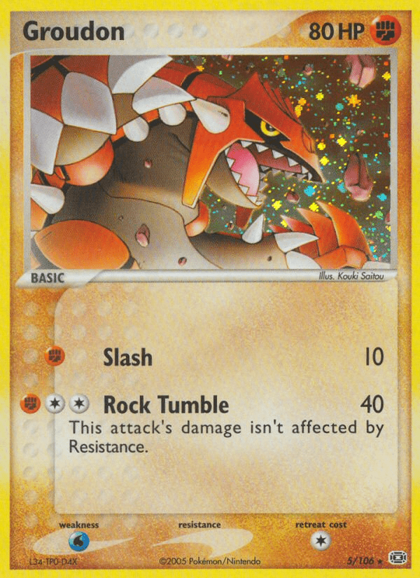 Groudon (5/106) [EX: Emerald] Pokemon Single Pokémon  | Multizone: Comics And Games