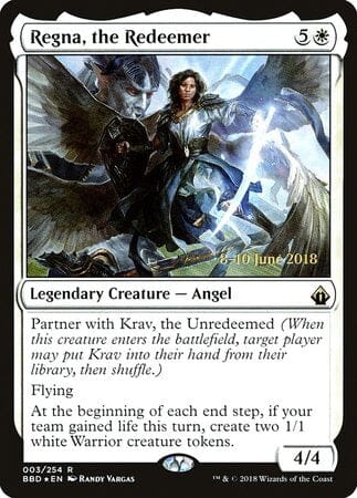 Regna, the Redeemer [Battlebond Promos] MTG Single Magic: The Gathering  | Multizone: Comics And Games