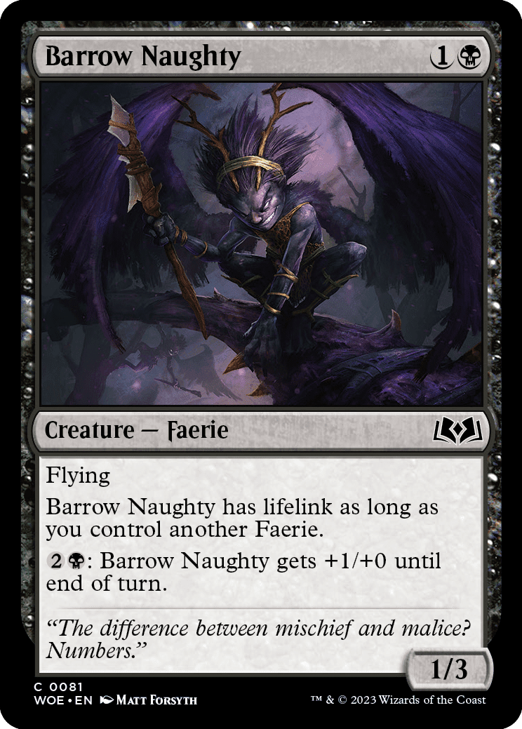 Barrow Naughty [Wilds of Eldraine] MTG Single Magic: The Gathering  | Multizone: Comics And Games