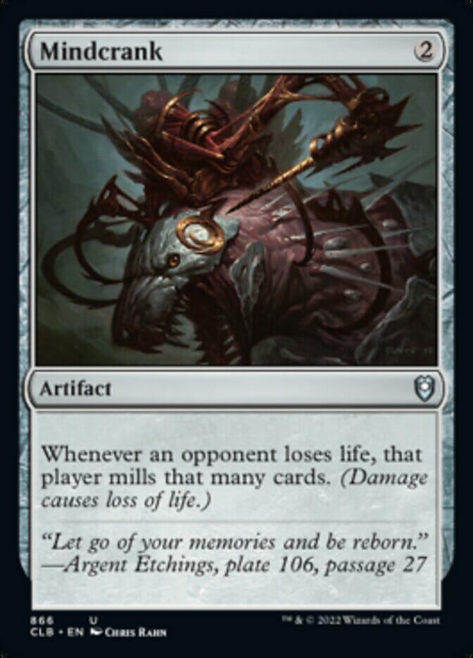 Mindcrank [Commander Legends: Battle for Baldur's Gate] MTG Single Magic: The Gathering  | Multizone: Comics And Games