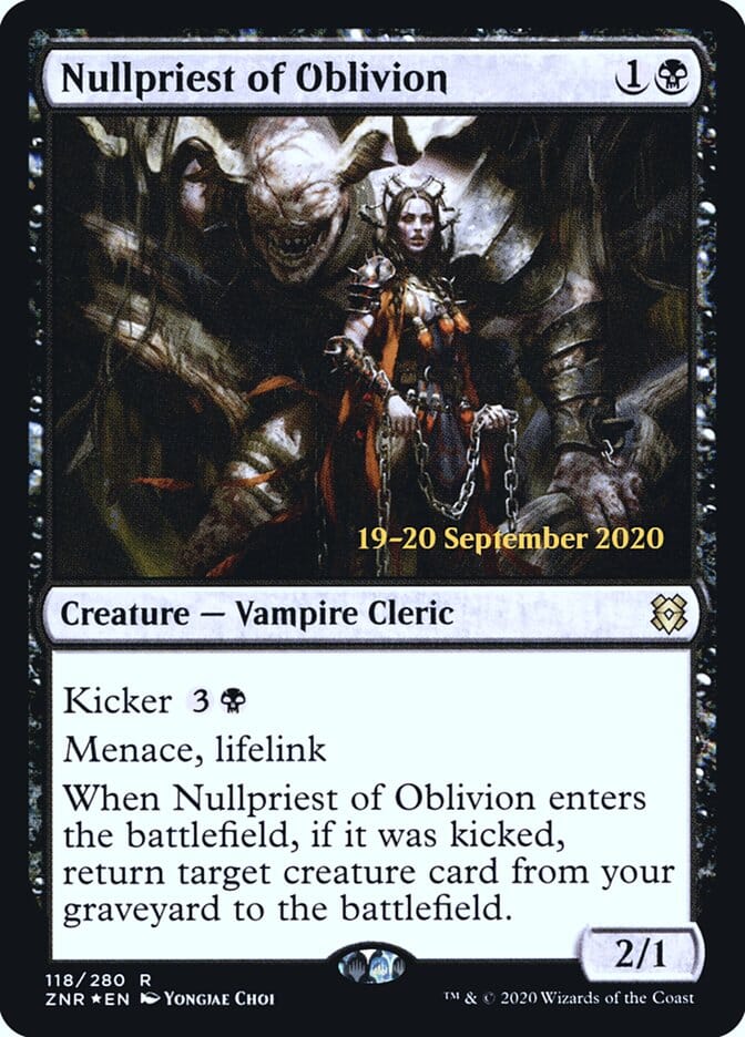 Nullpriest of Oblivion [Zendikar Rising Prerelease Promos] MTG Single Magic: The Gathering  | Multizone: Comics And Games