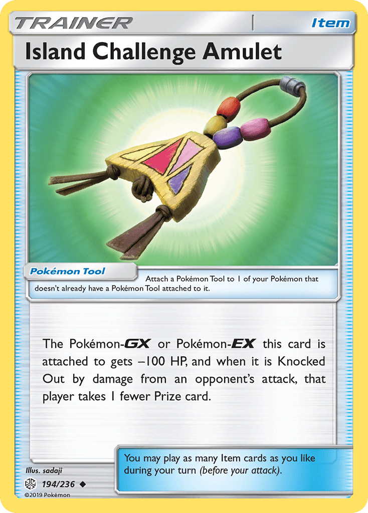 Island Challenge Amulet (194/236) [Sun & Moon: Cosmic Eclipse] Pokemon Single Pokémon  | Multizone: Comics And Games