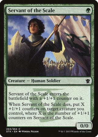 Servant of the Scale [Dragons of Tarkir] MTG Single Magic: The Gathering  | Multizone: Comics And Games