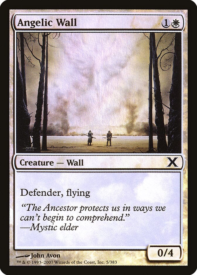 Angelic Wall (Premium Foil) [Tenth Edition] MTG Single Magic: The Gathering  | Multizone: Comics And Games