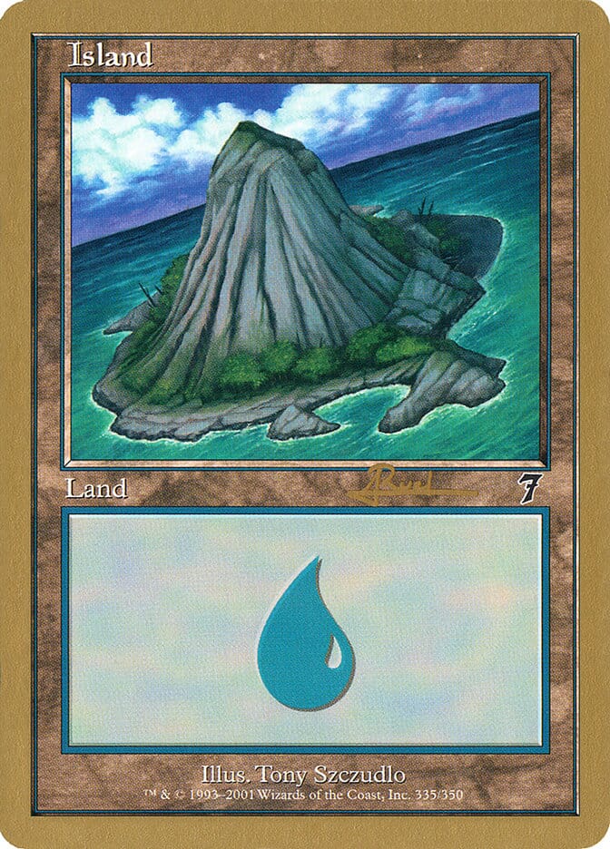 Island (ar335) (Antoine Ruel) [World Championship Decks 2001] MTG Single Magic: The Gathering  | Multizone: Comics And Games
