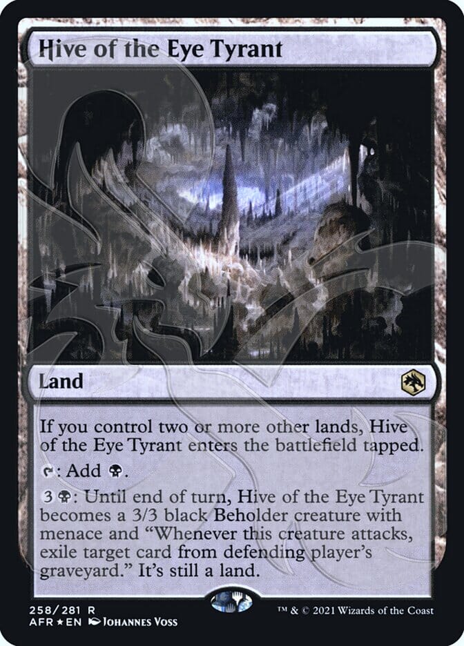 Hive of the Eye Tyrant (Ampersand Promo) [Dungeons & Dragons: Adventures in the Forgotten Realms Promos] MTG Single Magic: The Gathering  | Multizone: Comics And Games