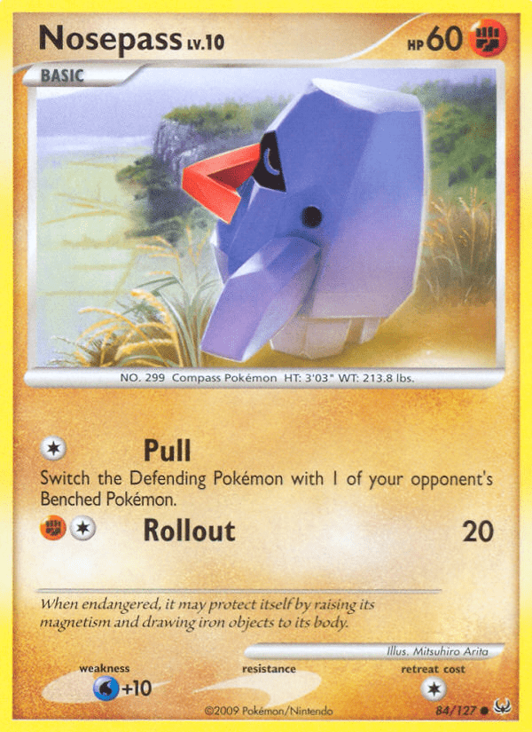 Nosepass (84/127) [Platinum: Base Set] Pokemon Single Pokémon  | Multizone: Comics And Games
