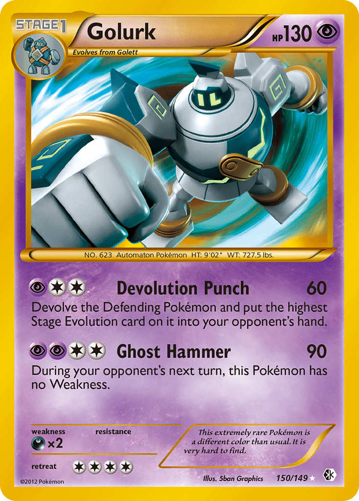 Golurk (150/149) [Black & White: Boundaries Crossed] Pokemon Single Pokémon  | Multizone: Comics And Games