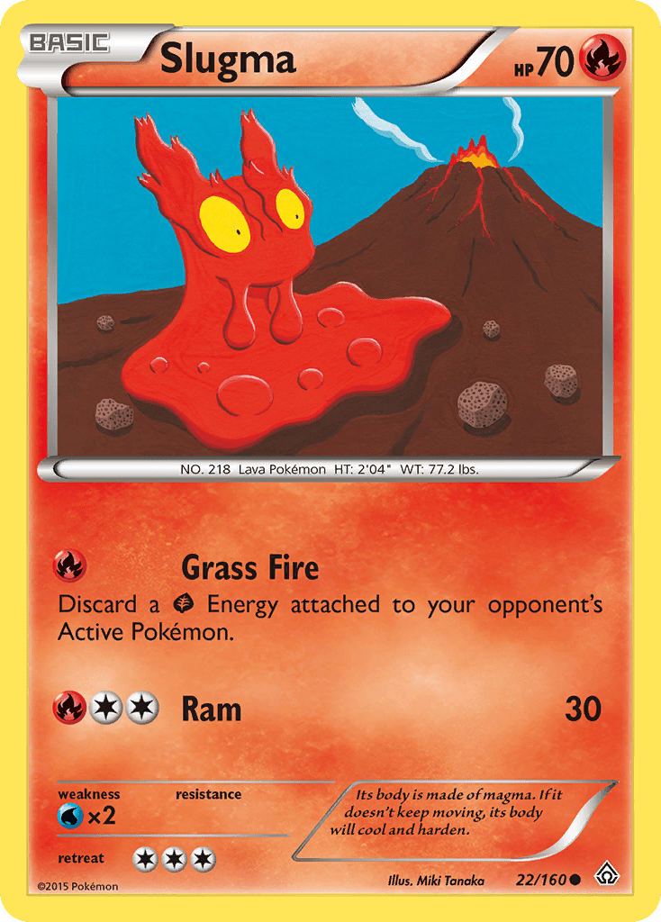 Slugma (22/160) [XY: Primal Clash] Pokemon Single Pokémon  | Multizone: Comics And Games