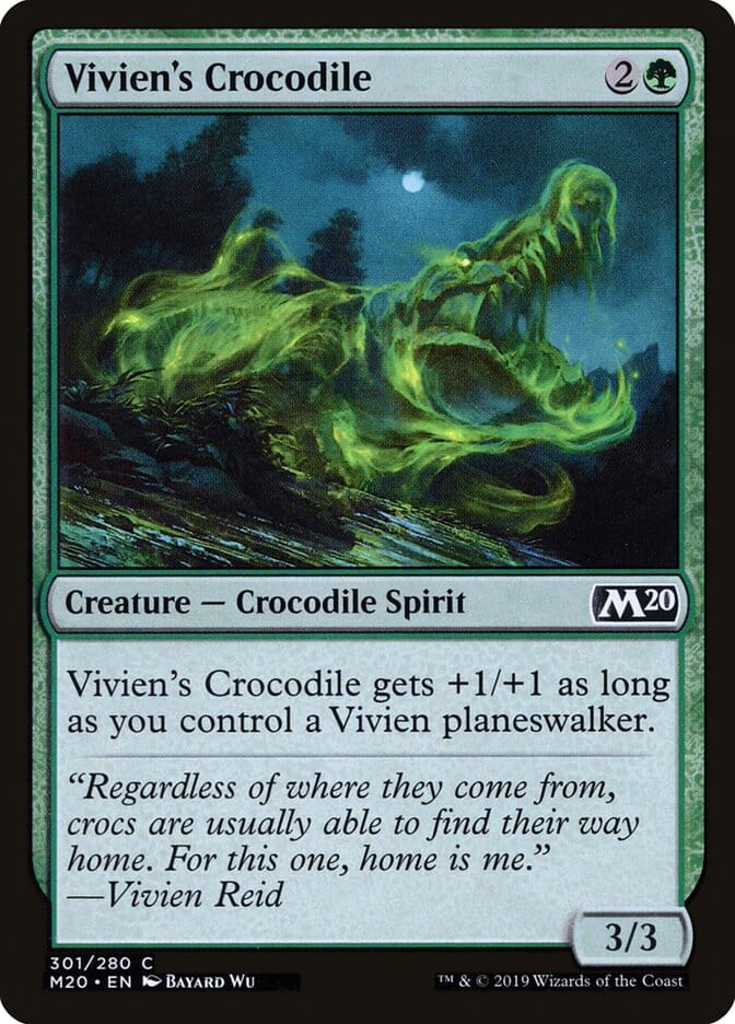 Vivien's Crocodile [Core Set 2020] MTG Single Magic: The Gathering  | Multizone: Comics And Games