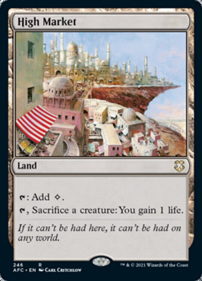 High Market [Dungeons & Dragons: Adventures in the Forgotten Realms Commander] MTG Single Magic: The Gathering  | Multizone: Comics And Games