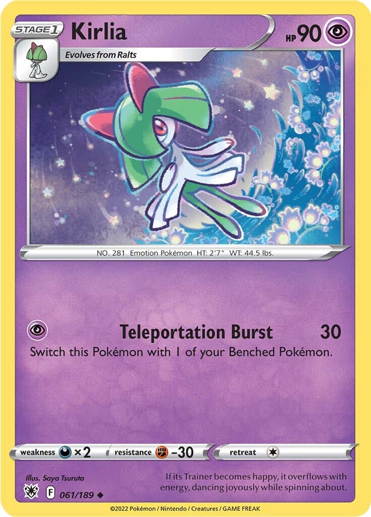 Kirlia (061/189) [Sword & Shield: Astral Radiance] Pokemon Single Pokémon  | Multizone: Comics And Games