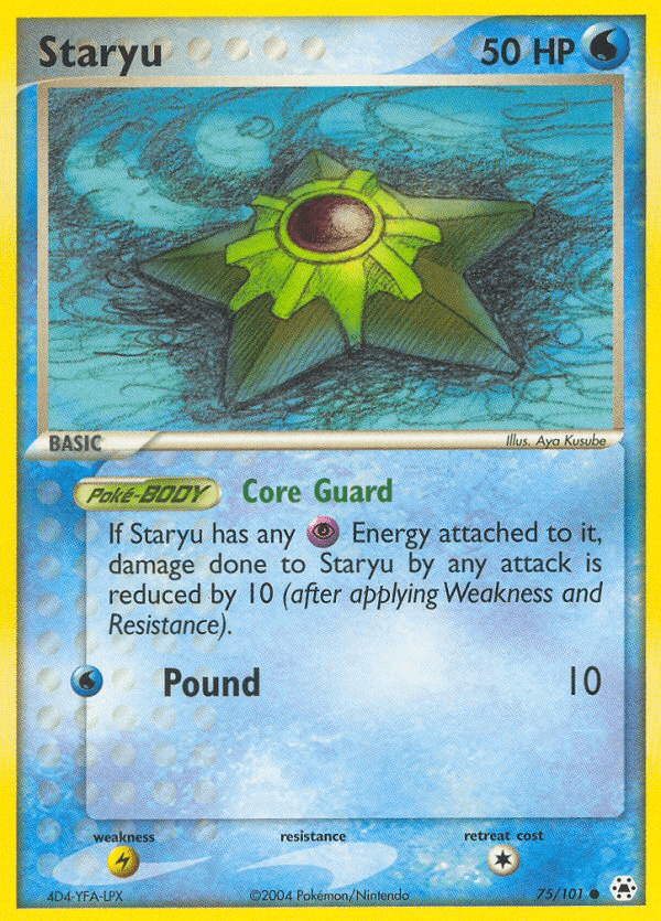 Staryu (75/101) [EX: Hidden Legends] Pokemon Single Pokémon  | Multizone: Comics And Games