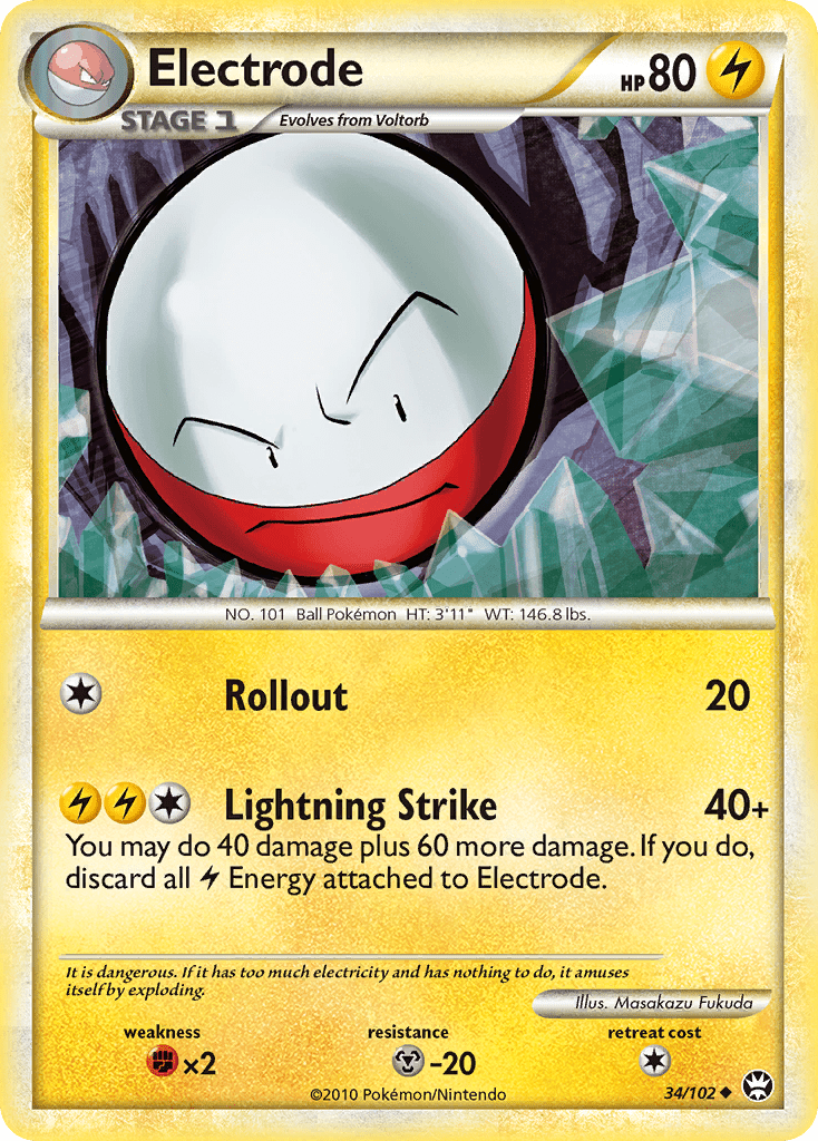 Electrode (34/102) [HeartGold & SoulSilver: Triumphant] Pokemon Single Pokémon  | Multizone: Comics And Games