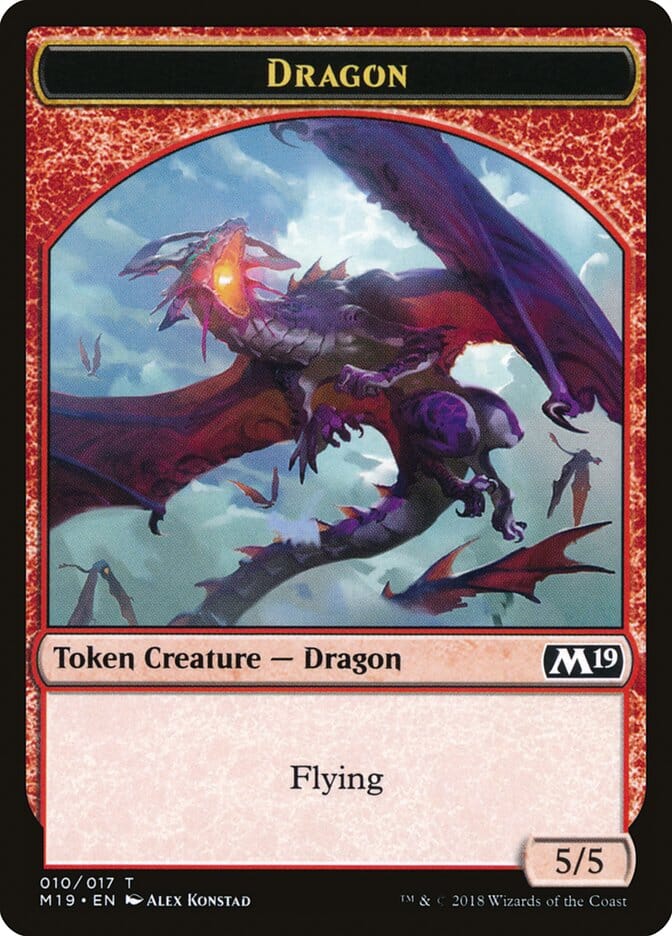 Dragon (010/017) [Core Set 2019 Tokens] MTG Single Magic: The Gathering  | Multizone: Comics And Games