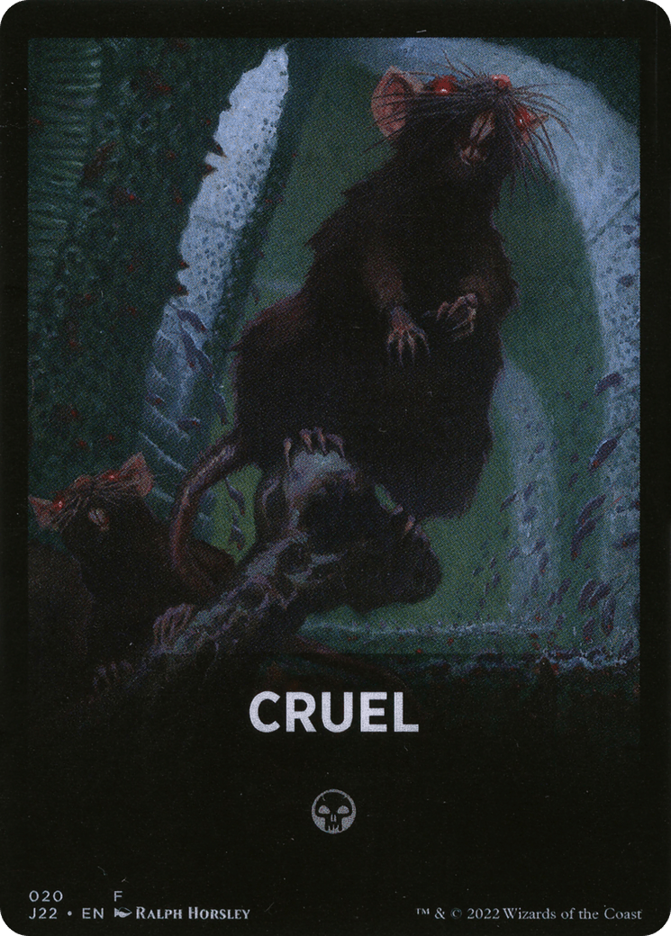 Cruel Theme Card [Jumpstart 2022 Front Cards] MTG Single Magic: The Gathering  | Multizone: Comics And Games