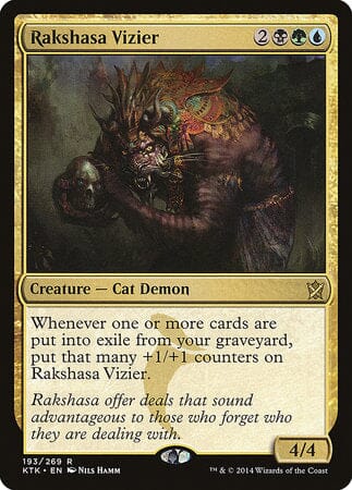 Rakshasa Vizier [Khans of Tarkir] MTG Single Magic: The Gathering  | Multizone: Comics And Games