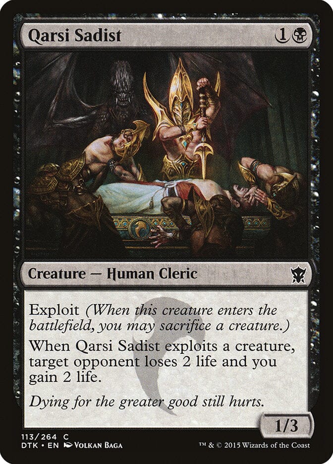 Qarsi Sadist [Dragons of Tarkir] MTG Single Magic: The Gathering  | Multizone: Comics And Games