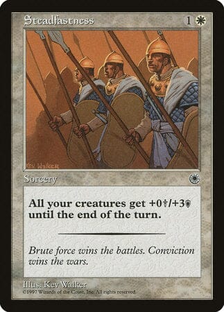 Steadfastness [Portal] MTG Single Magic: The Gathering  | Multizone: Comics And Games