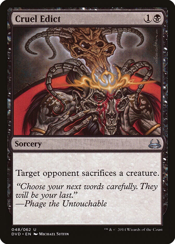 Cruel Edict (Divine vs. Demonic) [Duel Decks Anthology] MTG Single Magic: The Gathering  | Multizone: Comics And Games