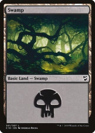 Swamp (301) [Commander 2018] MTG Single Magic: The Gathering  | Multizone: Comics And Games