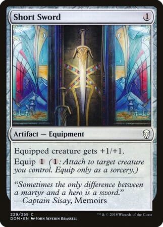 Short Sword [Dominaria] MTG Single Magic: The Gathering  | Multizone: Comics And Games