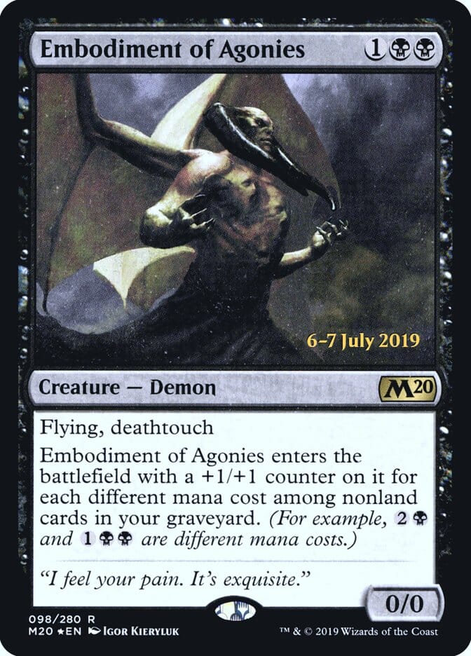 Embodiment of Agonies [Core Set 2020 Prerelease Promos] MTG Single Magic: The Gathering  | Multizone: Comics And Games