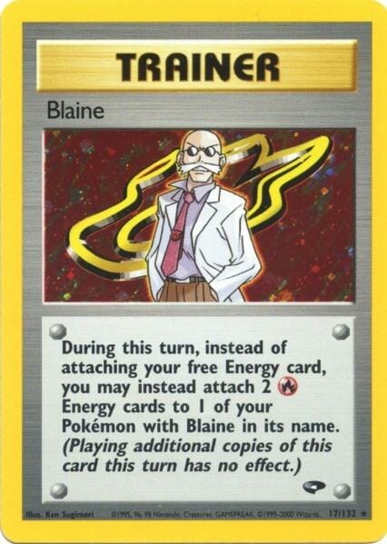 Blaine (17/132) [Gym Challenge Unlimited] Pokemon Single Pokémon  | Multizone: Comics And Games