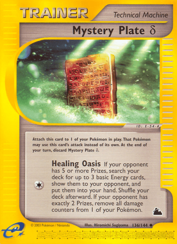 Mystery Plate Delta (136/144) [Skyridge] Pokemon Single Pokémon  | Multizone: Comics And Games