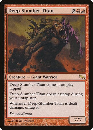 Deep-Slumber Titan [Shadowmoor] MTG Single Magic: The Gathering  | Multizone: Comics And Games