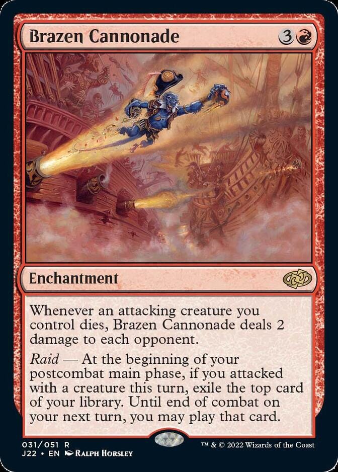 Brazen Cannonade [Jumpstart 2022] MTG Single Magic: The Gathering  | Multizone: Comics And Games