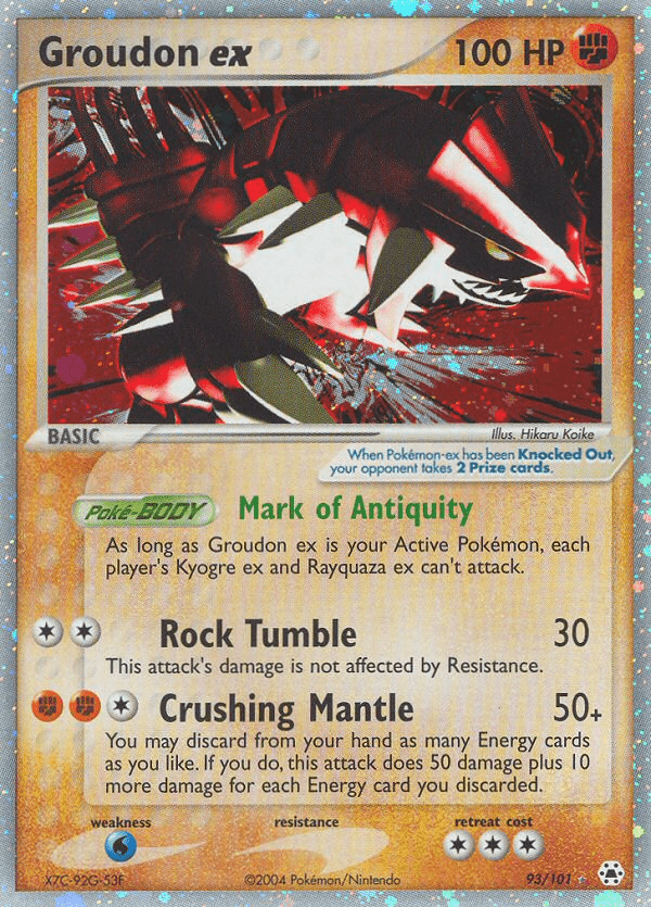 Groudon ex (93/101) [EX: Hidden Legends] Pokemon Single Pokémon  | Multizone: Comics And Games