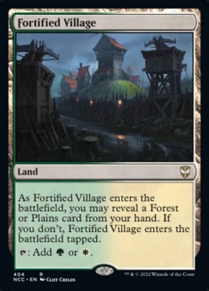 Fortified Village [Streets of New Capenna Commander] MTG Single Magic: The Gathering  | Multizone: Comics And Games